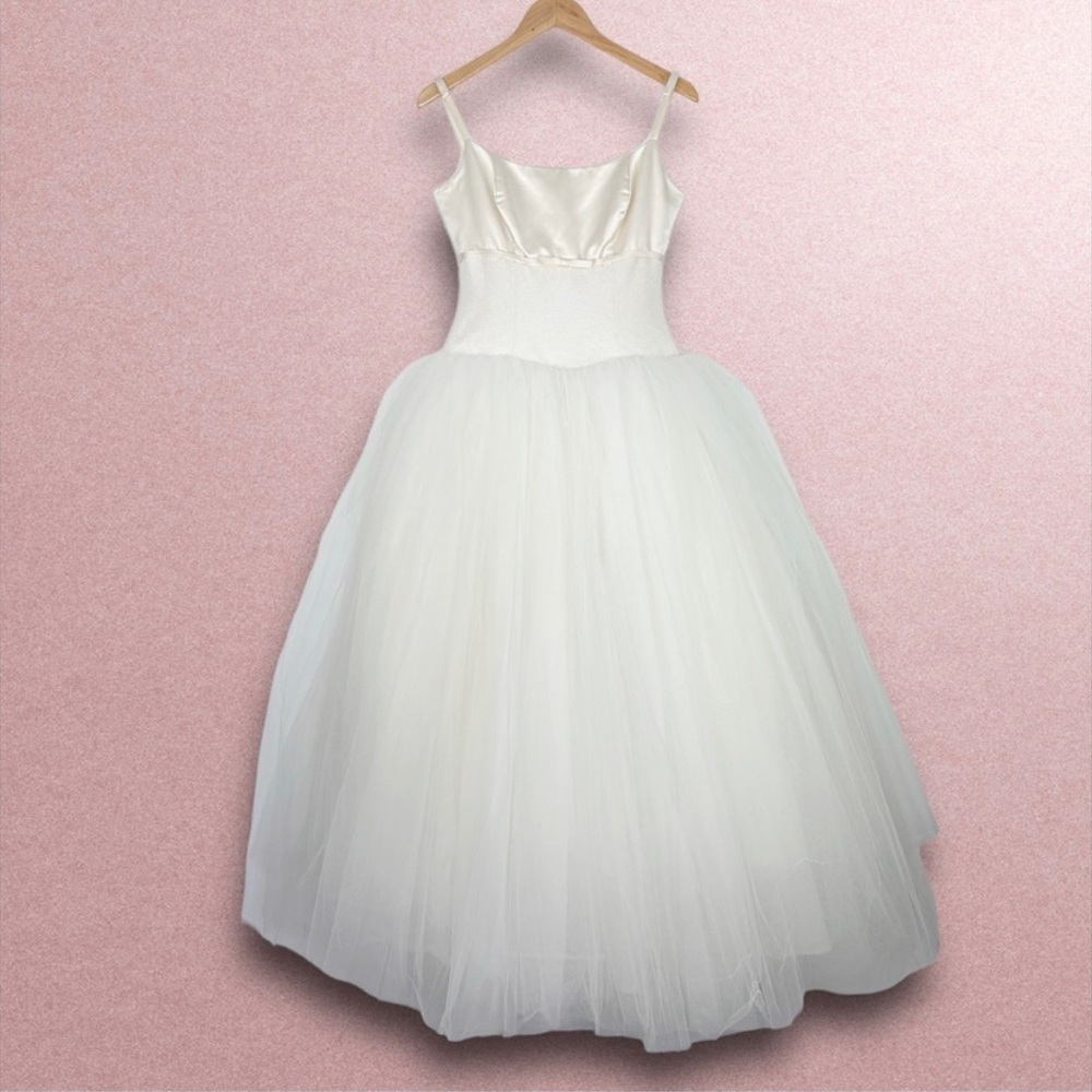 Vintage Monique Lhuillier Cinderella Bridal Gown Wedding Dress Ivory